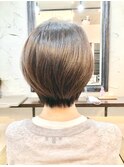 ミセス×縮毛矯正×ショートボブ