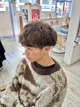 エルフ(elf) 姫路メンズ/無造作シャドウパーマ