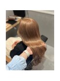 艶髪ストレートロング抜け感ローレイヤー縮毛矯正