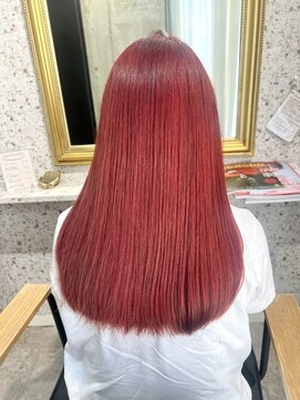 ラニヘアサロン(lani hair salon) 赤/レッド/暖色/ダブルカラー