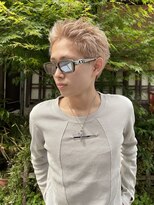 ソーコ 渋谷(SOCO) メンズカットメンズショートスパイキーショートブリーチカラー