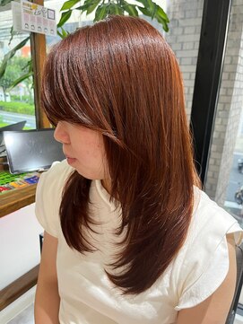 スピラ(SPiRA) レイヤーカット×アプリコットカラー