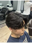 毛流れセンターパート