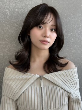 ロンドワン 三宮元町(Lond one) 韓国レイヤーカット/ヨシンモリフェイスレイヤー/艶髪カラー