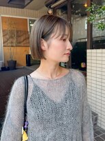 サロン シー(salon sea) salonsea 奥村 ブリーチなしベージュボブ