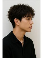 メンズサロン サンド 横浜(Men's salon sand) リバースセンターパート/波巻きツイストスパイラル