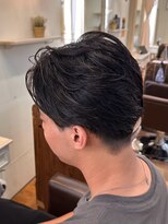 エクファ ヘア リゾート 大津 瀬田店(ex-fa hair resort)&nbsp;ミルクティーブロンド/ダークブルー/デジタルパーマ/大津/瀬田