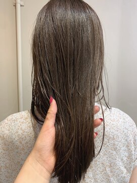 ローレンジウ(LOREN JU) 透明感髪質改善ベージュダブルカラーミルクティーグレージュ