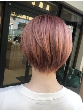 トリート 海浜幕張店(TREAT) サーモンピンク×ショート_海浜幕張