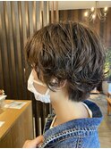 ニュアンスパーマ×マッシュショート