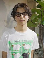 キュー(Cue_) ニュアンスパーマのウルフセンターパート　3 【影山】