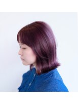 サロン マーニ(salon m ni) パープル×外ハネ
