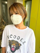 ガルボ ヘアー(garbo hair) ハイトーンデザインカラー10代20代