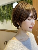●大人可愛い30代40代50代小顔マッシュショートボブウルフカット
