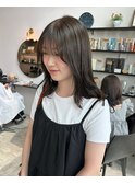 透明感グレージュ