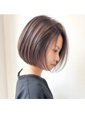 前髪 こなれミディ イメチェン 韓国マッシュ ウェーブパーマ
