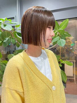 ノエ トトン(noe tton) イメチェン/ホワイトブロンド/外ハネボブ/美髪/名古屋/名駅