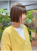 イメチェン/ホワイトブロンド/外ハネボブ/美髪/名古屋/名駅