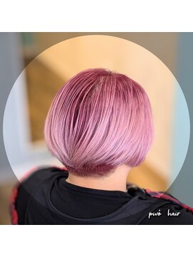 ピヴォヘアー(pivo hair) シャドールーツ ルーツカラー ワインレッド ホワイトピンク