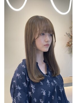 シアエミュー 新越谷店(SHEER emu) ブリーチなしミルクティーベージュ
