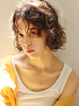 レブ 神戸三宮(LEB) フレンチガーリーボブ×ブラウン×毛先パーマ【LEB神戸三宮】