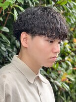 マッシュスパイラルパーマツイストスパイラル波巻きメンズ