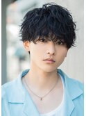 スパイラルパーマラウンドマッシュレイヤーカット
