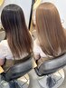 【ブリーチなしWカラーカット込み】ブリーチなし★イルミナカラーで透明感！