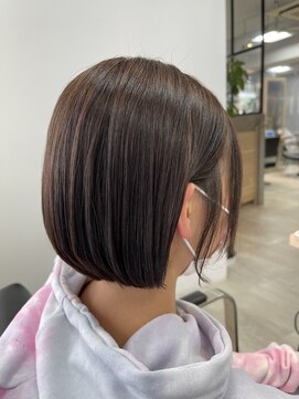 ロンド レグリーズ 立川(Lond leglise) 暗めカラー/ショートボブ/マロンベージュ/くすみベージュ/立川