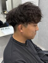 リオールバイニアウ(RE:ALL by Niau)&nbsp;メンズマッシュスペインカールパーマスパイラルパーマ刈り上げ
