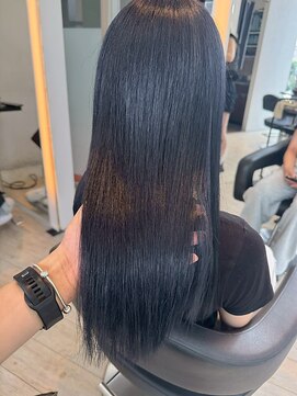 インク サカエ(inq sakae) 透明感ブルーグレージュ/髪質改善/ストレート