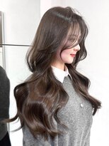 エル バイ アンキシム(elu by AHNKISM) 韓国ワンホンヘア顔まわりカットロングレイヤー