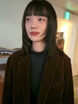 マカロニコースト(macaroni coast)&nbsp;ミディアムレイヤー 前髪重め