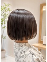 ティエナビューティー(TIENA BEAUTY) #ボブ#透明感カラー#ブラウンベージュ#天神