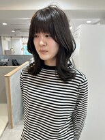ナウアズ(now as.)&nbsp;大人可愛いくびれミディアムxダークグレージュ【菅井】