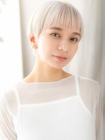 モッズヘア 越谷(mod's hair)&nbsp;透明感ダブルカラーホワイトシルバーベリーショート10代20代X