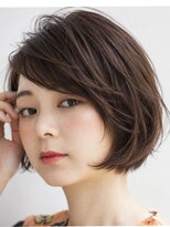 エアー 池袋(AIR)&nbsp;【小顔骨格補正】ペタ髪解消大人上品なかきあげひし形ボブ／池袋