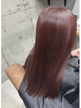 エマヘアープラス(Emma hair plus) 髪質改善カラー×艶ピンクブラウン