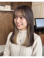零秒女髪 千里丘店&nbsp;上品な透明感と艶のあるツートンロングスタイル髪質改善艶感