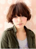ふんわりマッシュボブでかわいくオシャレなやわらかヘアー♪