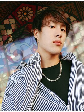 ランプヘアー(LAMP HAIR) ゾーンカラー前髪大人カジュアル爽やかイケメンマッシュレイヤー