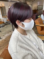 エイト オキナワ 沖縄新都心店(EIGHT okinawa)&nbsp;暗めデザインカラー　ピンクハイライト