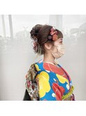 成人式ヘア着付け