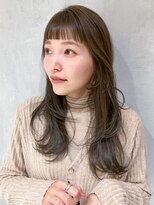 アルバム 渋谷パルコ(ALBUM)&nbsp;オリーブベージュレイヤー_グレージュカラーボブウルフ_ba357202