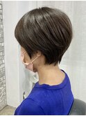 ショートカット/髪質改善縮毛矯正白髪ぼかしレイヤーカラーボブ