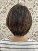 束感ショートでイメチェン