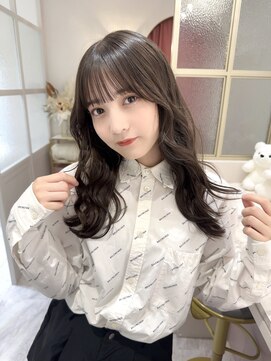 ランド 原宿表参道(LAND) ショコラアッシュ/ヘルシースタイル/ふんわりカール/前髪カット