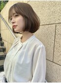 韓国ボブカット 顔周り 前髪カット 髪質改善 前髪縮毛矯正 