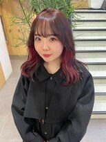 ゼスト 吉祥寺店(ZEST)&nbsp;韓国ヘア/インナーカラー/カシスピンク　吉祥寺桜