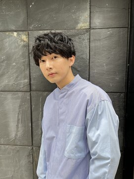 ムード 立川(MHOOD) ツイストスパイラルパーマツーブロックメンズマッシュ